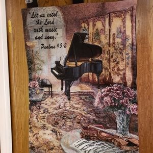 "Mother's Music Room" tapestry by Lena Liu